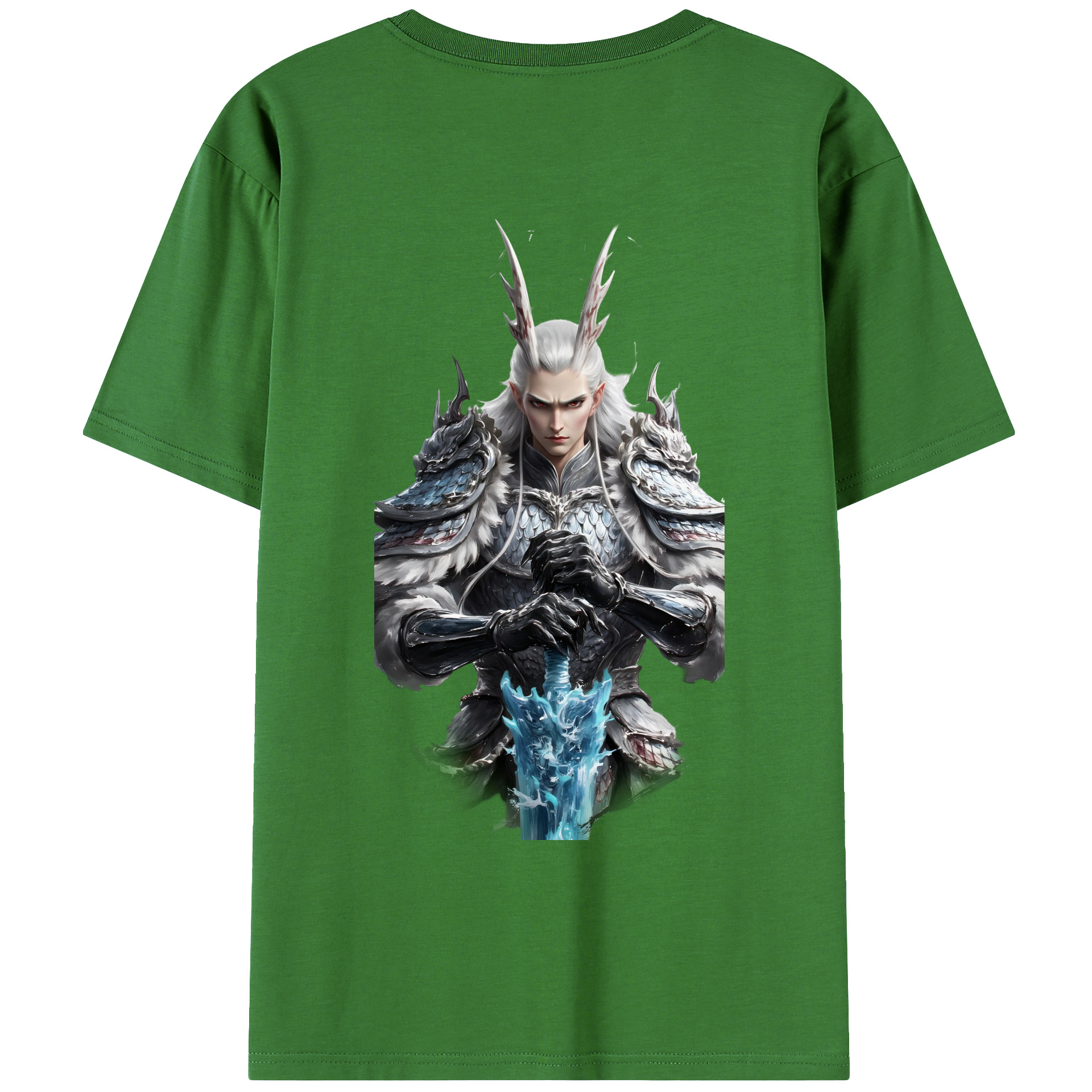 （画像用） Ne Zha 2 ナタ 魔童の大暴れ レディース半袖Tシャツ(バックプリント)